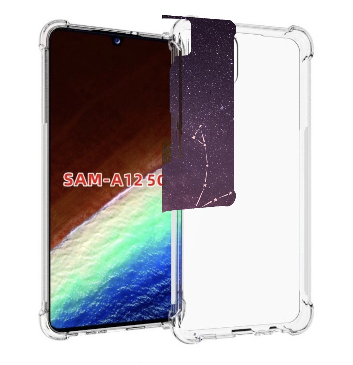 Чехол MyPads знак зодиака рыбы 5 для Samsung Galaxy A12 (SM-A125F) 2020/21 Tocco