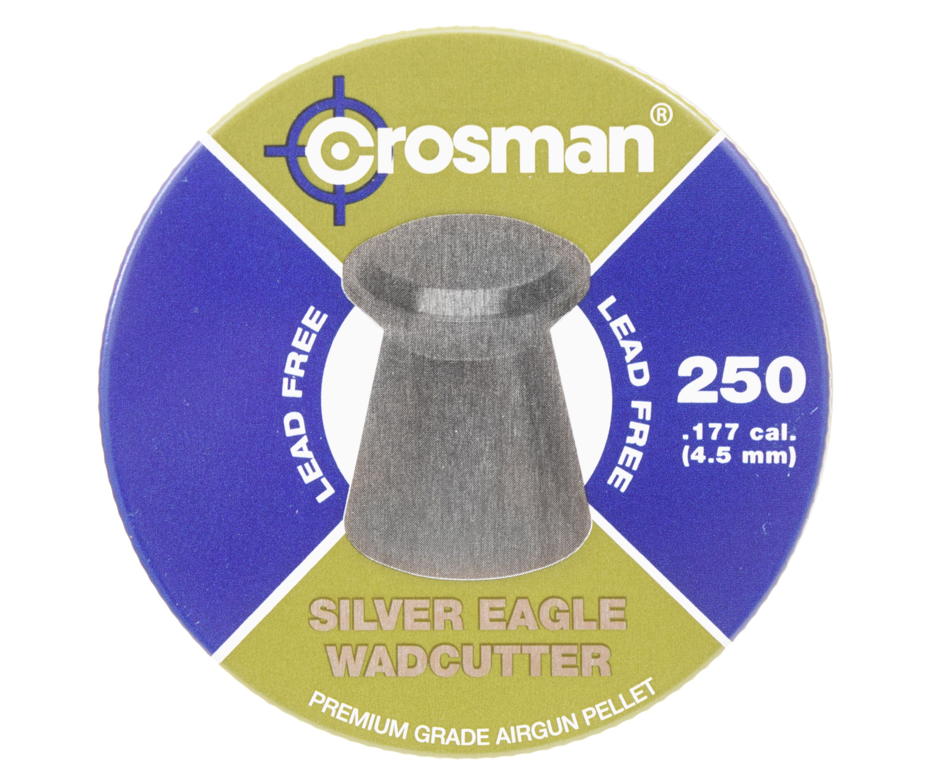 

Пули пневматические Crosman Silver Eagle WC 4.5 мм 250 шт 0.31 грамм, Серебристый, Silver Eagle WC