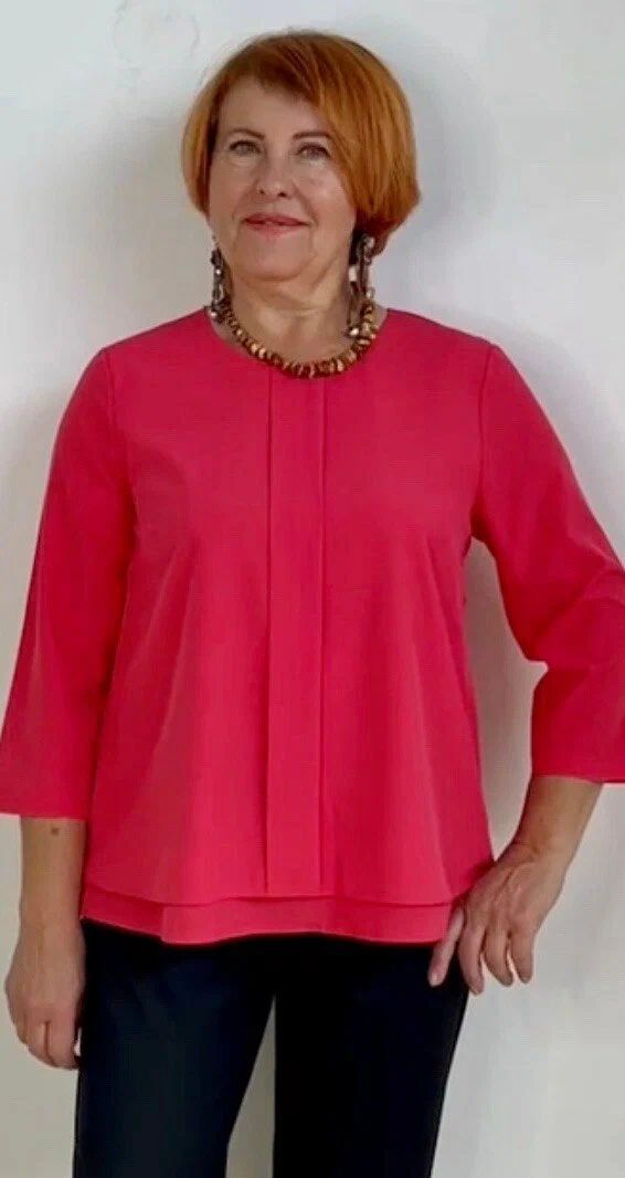 Блуза женская Fil 723-1 красная 50 RU
