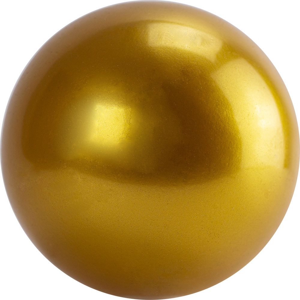 Мяч для художественной гимнастики золотой 15 см