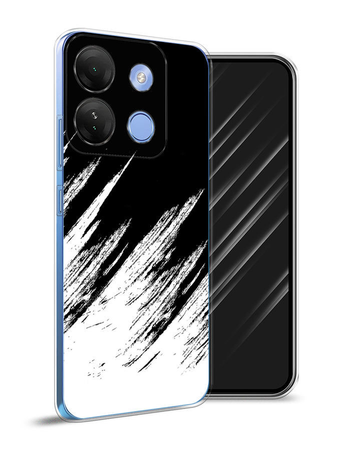 

Чехол Awog на Infinix Smart 7 HD "Черно белые брызги", Черный;белый;бежевый, 3103850-3