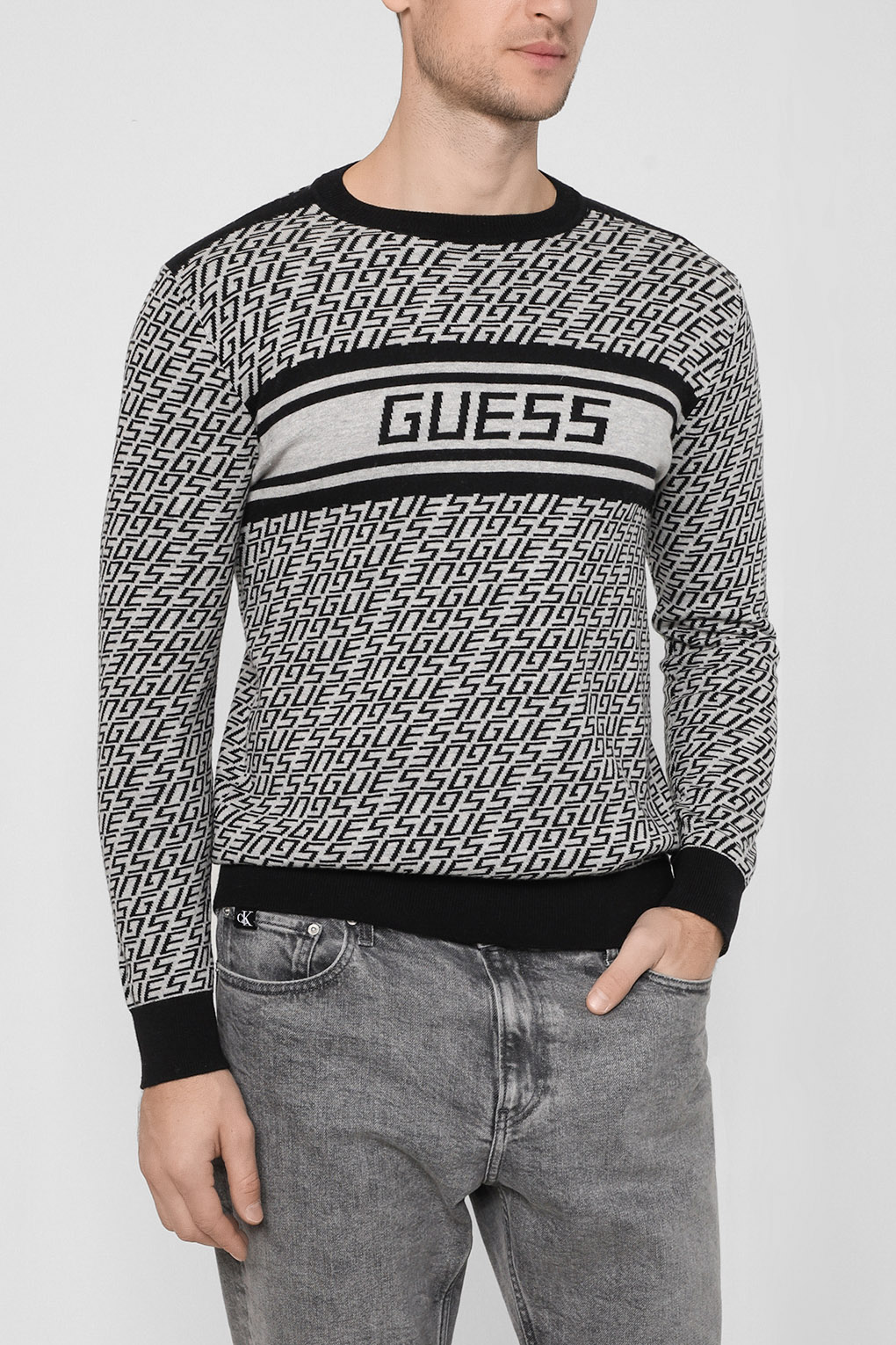 Джемпер мужской Guess Jeans M2BR00 Z2PN0 черный L