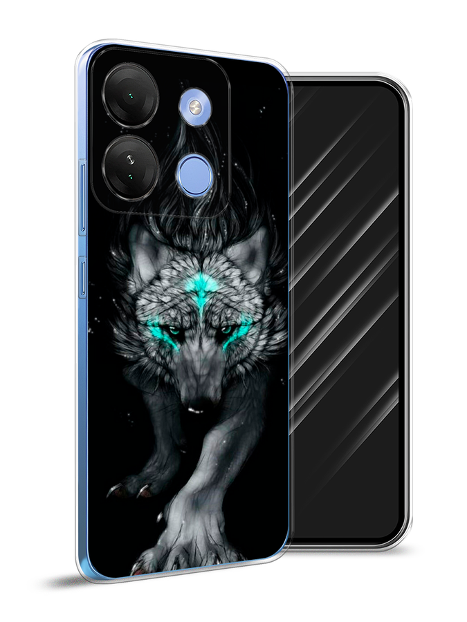 

Чехол Awog на Infinix Smart 7 HD "Волшебный волк", Черный;серый, 3103850-2