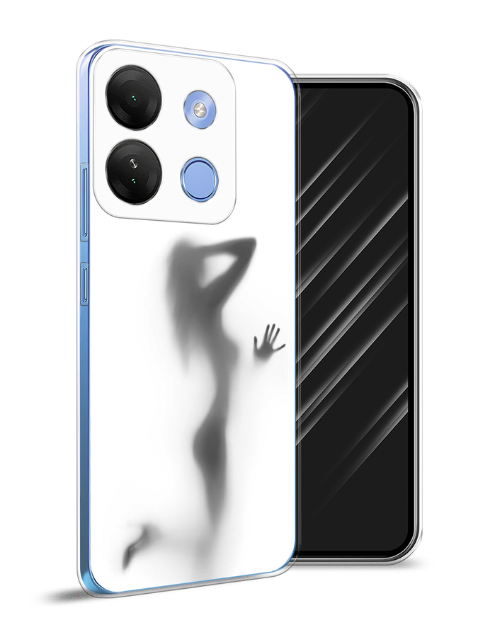 

Чехол Awog на Infinix Smart 7 HD "Стекло в душе", Белый;серый;черный, 3103850-7