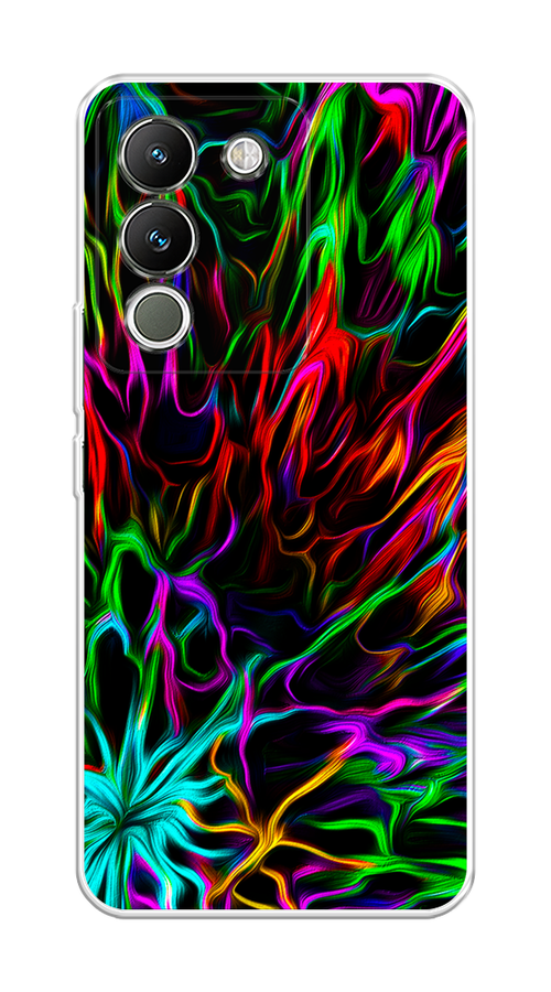 

Чехол на Vivo V29e 5G "Разноцветные разводы", Голубой;зеленый;оранжевый, 269650-1
