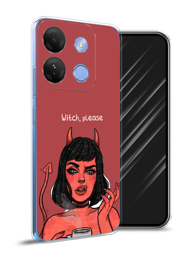 

Чехол Awog на Infinix Smart 7 HD "Evil Girl", Бордовый;черный, 3103850-6