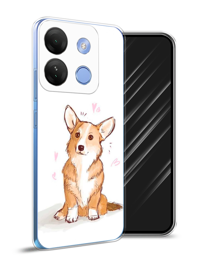 

Чехол Awog на Infinix Smart 7 HD "Корги любовь", Бежевый;белый, 3103850-1