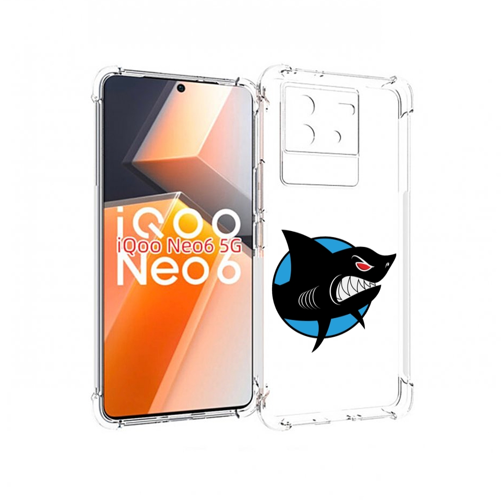 

Чехол MyPads Злая-акула для Vivo iQoo Neo 6 5G, Прозрачный, Tocco