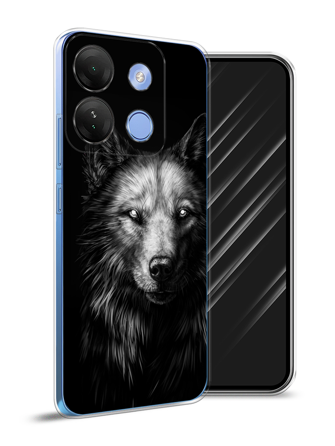 

Чехол Awog на Infinix Smart 7 HD "Волк черно белый", Серый;бежевый;белый, 3103850-1