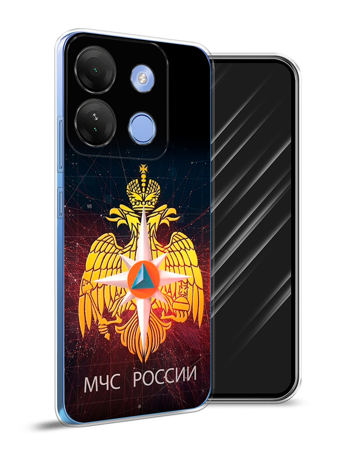 

Чехол Awog на Infinix Smart 7 HD "МЧС России", Черный;желтый;красный, 3103850-5