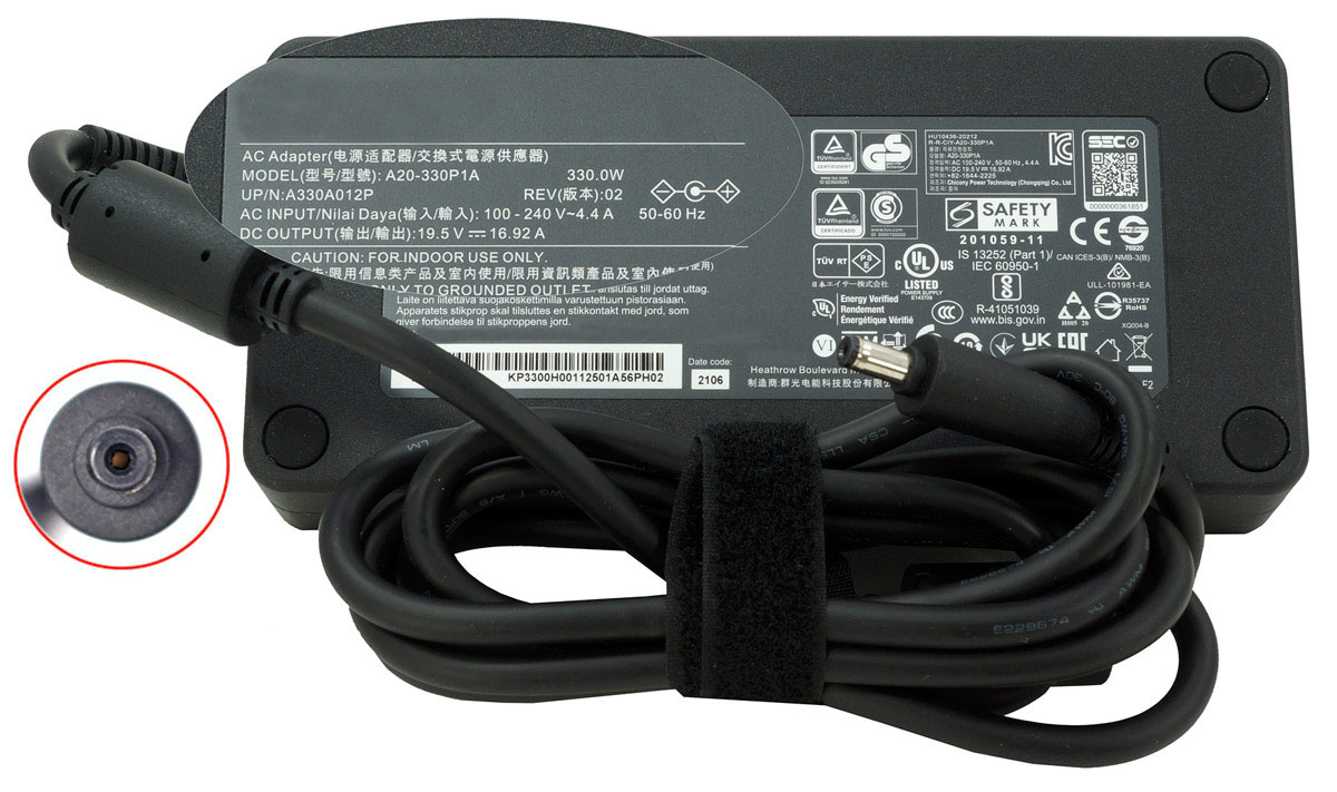 Блок питания OEM для Acer 19.5V 16.92A 330W 5.5x1.7mm