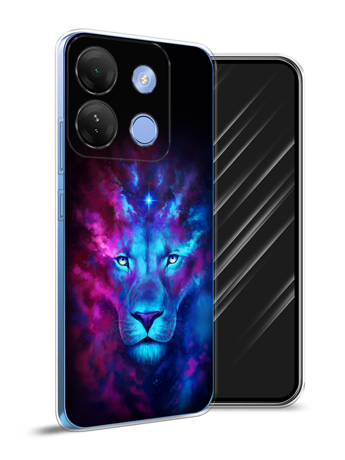 

Чехол Awog на Infinix Smart 7 HD "Космический лев", Голубой, 3103850-1