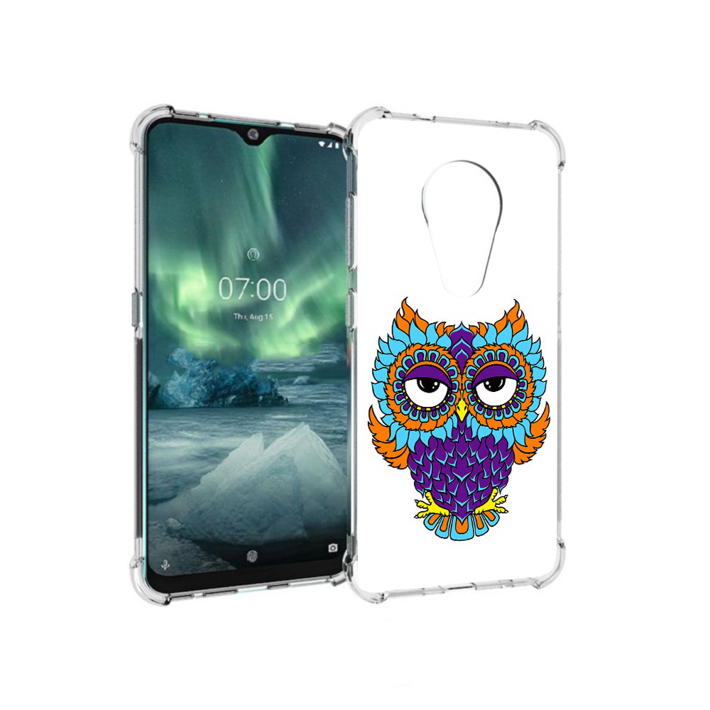 

Чехол MyPads Tocco для Nokia 7.2 Цветная сова (PT139171.105.198), Прозрачный, Tocco