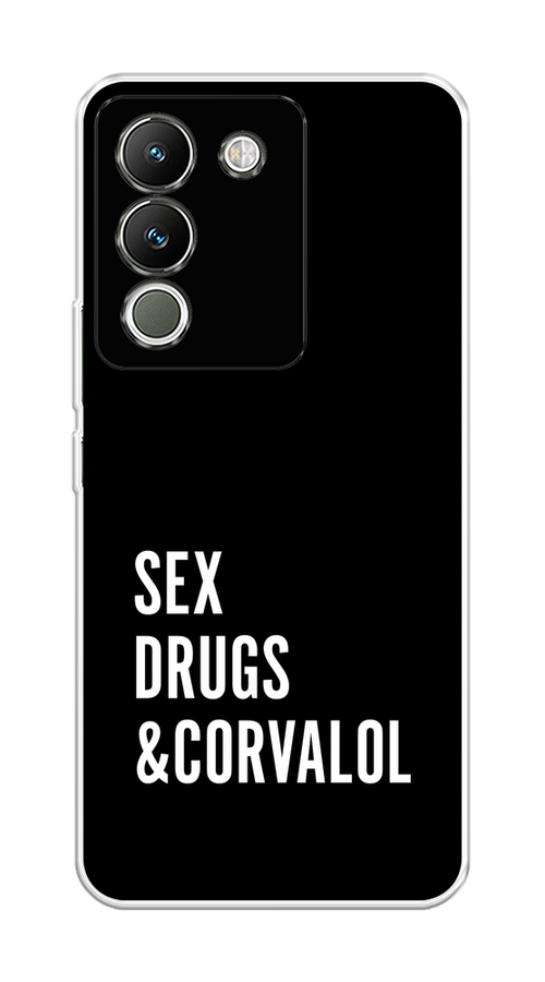 

Чехол на Vivo V29e 5G "Corvalol", Черный;серый;белый, 269650-1