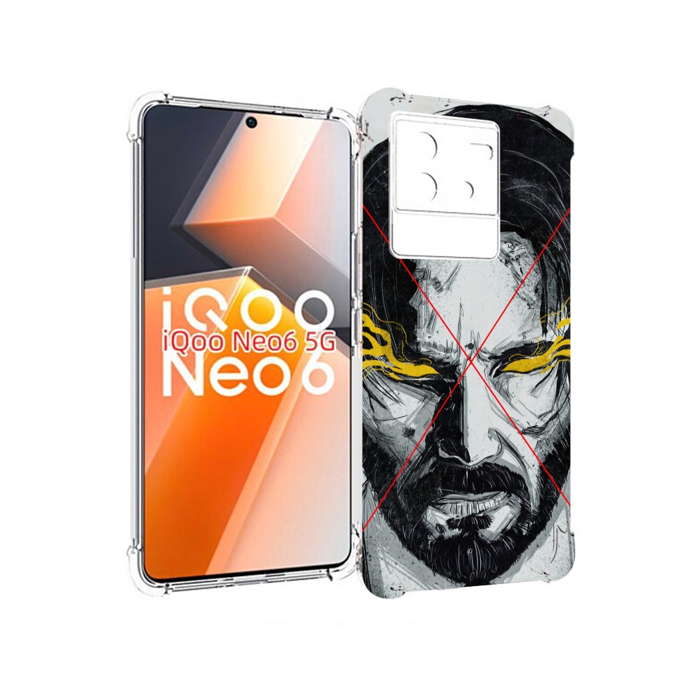

Чехол MyPads Джон-Уик для Vivo iQoo Neo 6 5G, Прозрачный, Tocco