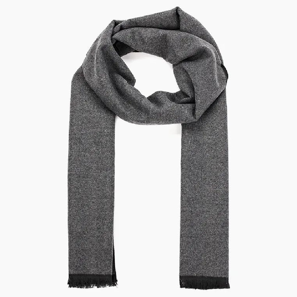 Шарф мужской Rosedena shawlcy19149 темно-серый 30х180 см 1290₽