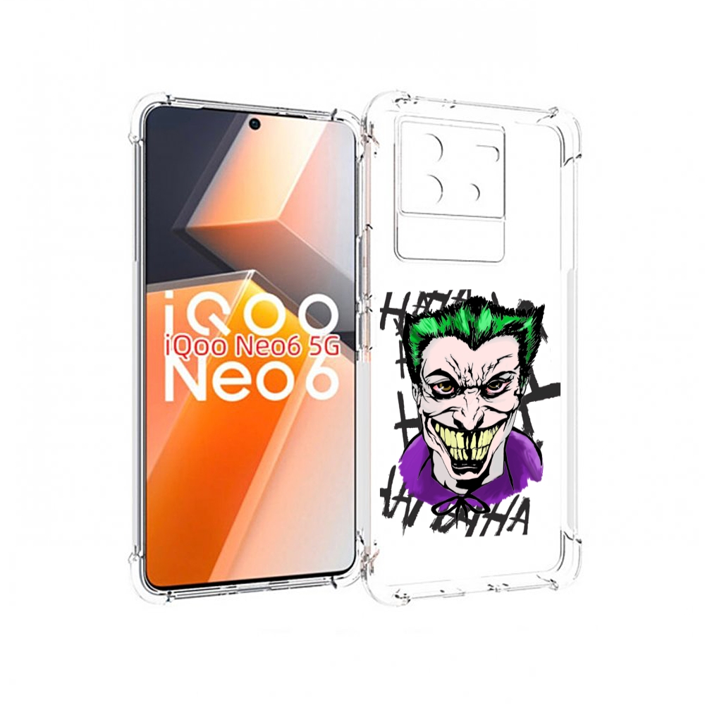 

Чехол MyPads Джокер-крейзи для Vivo iQoo Neo 6 5G, Прозрачный, Tocco