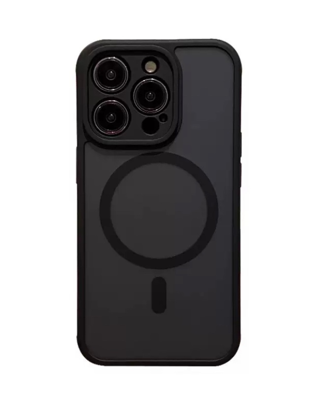 

Чехол Creative Case для iPhone 15 магнитный, совместимый с MagSafe противоударный, черный, iPhone 15