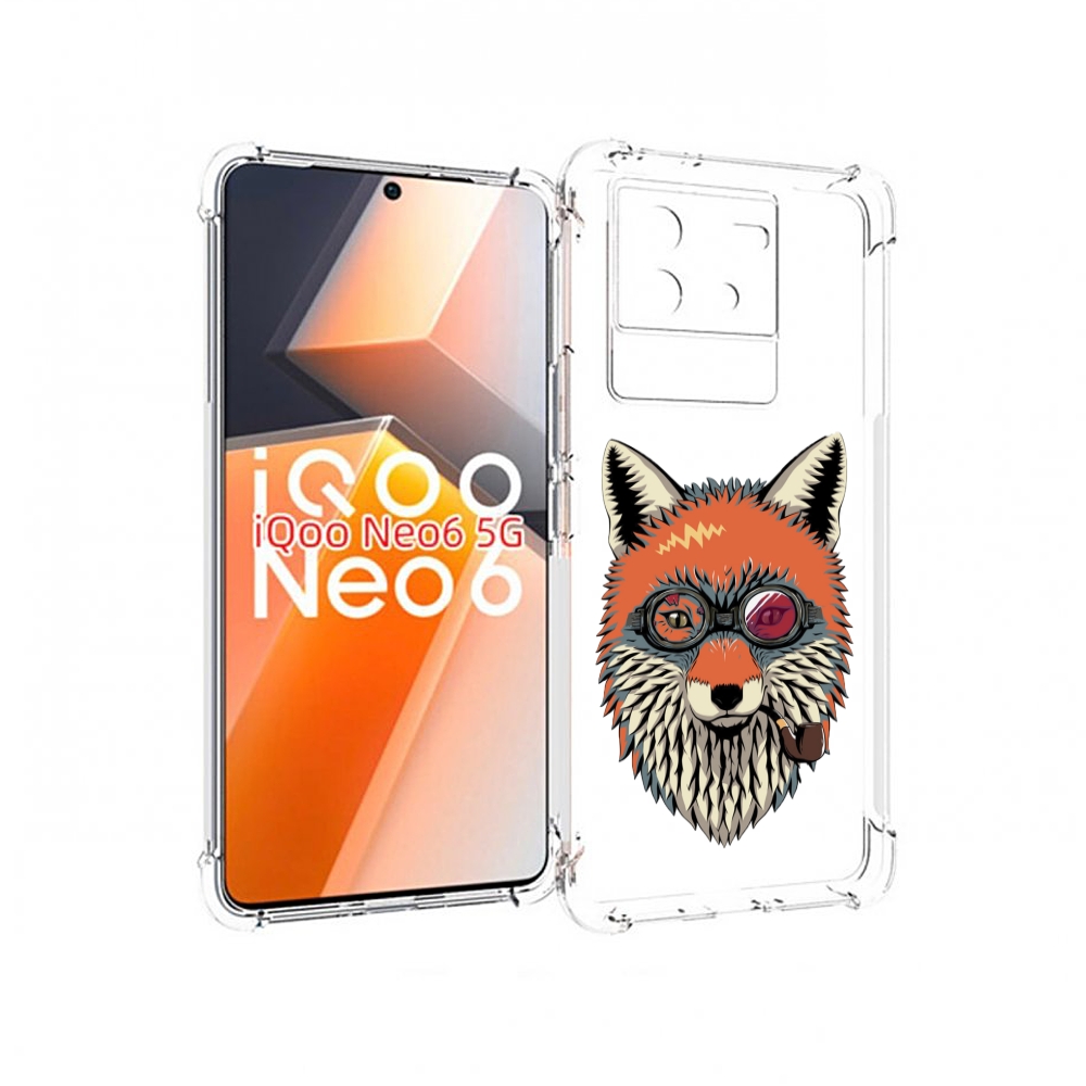 

Чехол MyPads Деловой лис для Vivo iQoo Neo 6 5G, Прозрачный, Tocco