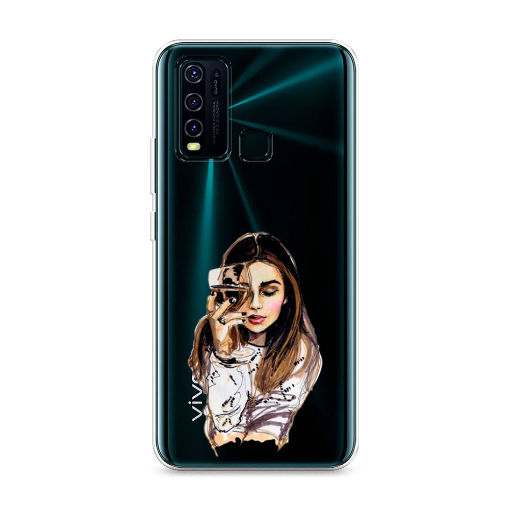 

Чехол Awog на Vivo Y30/Y50 "Девушка с бокалом", Разноцветный, 262650-7