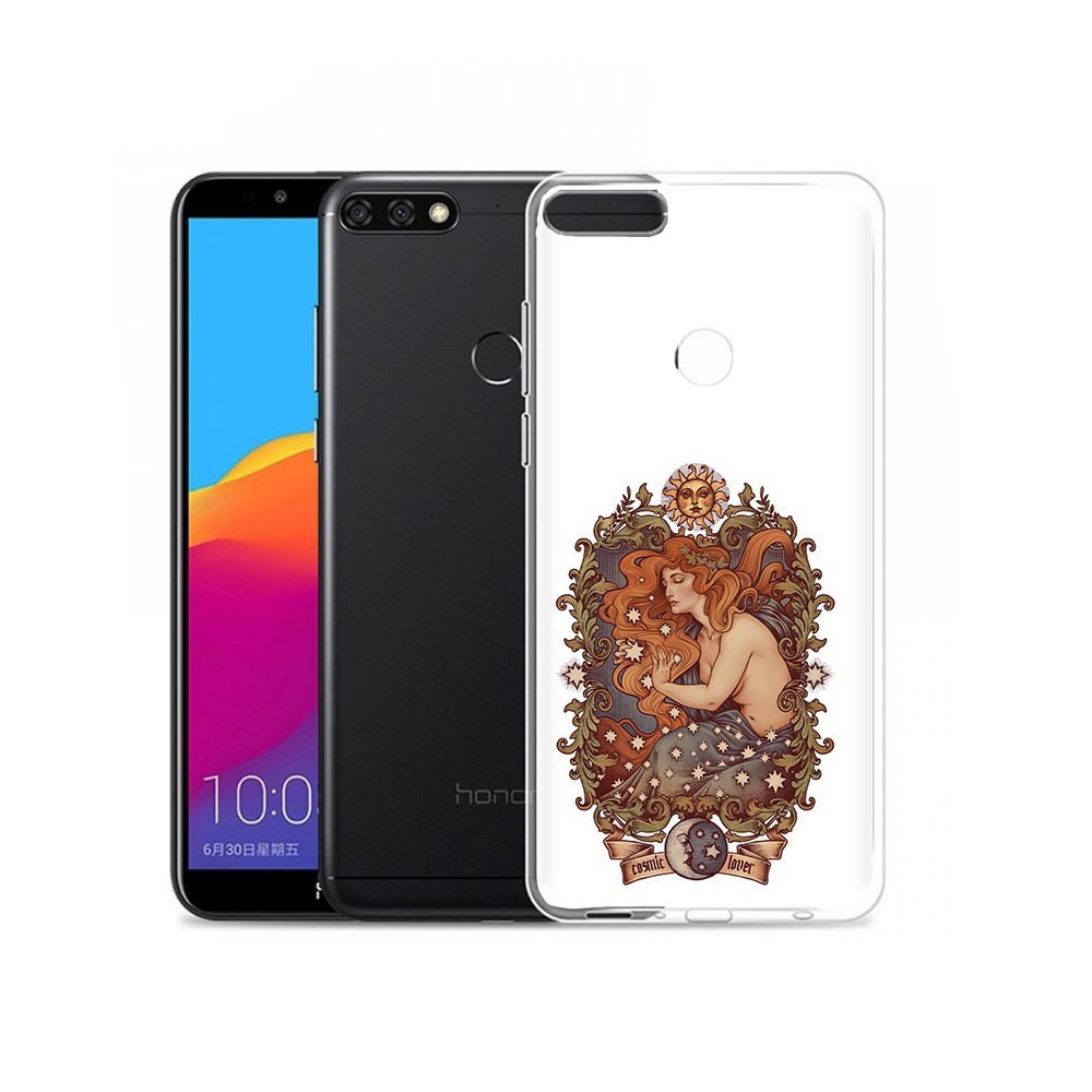 

Чехол MyPads Tocco для Honor 7C Pro звездная девушка абстракция (PT113786.47.351), Прозрачный, Tocco