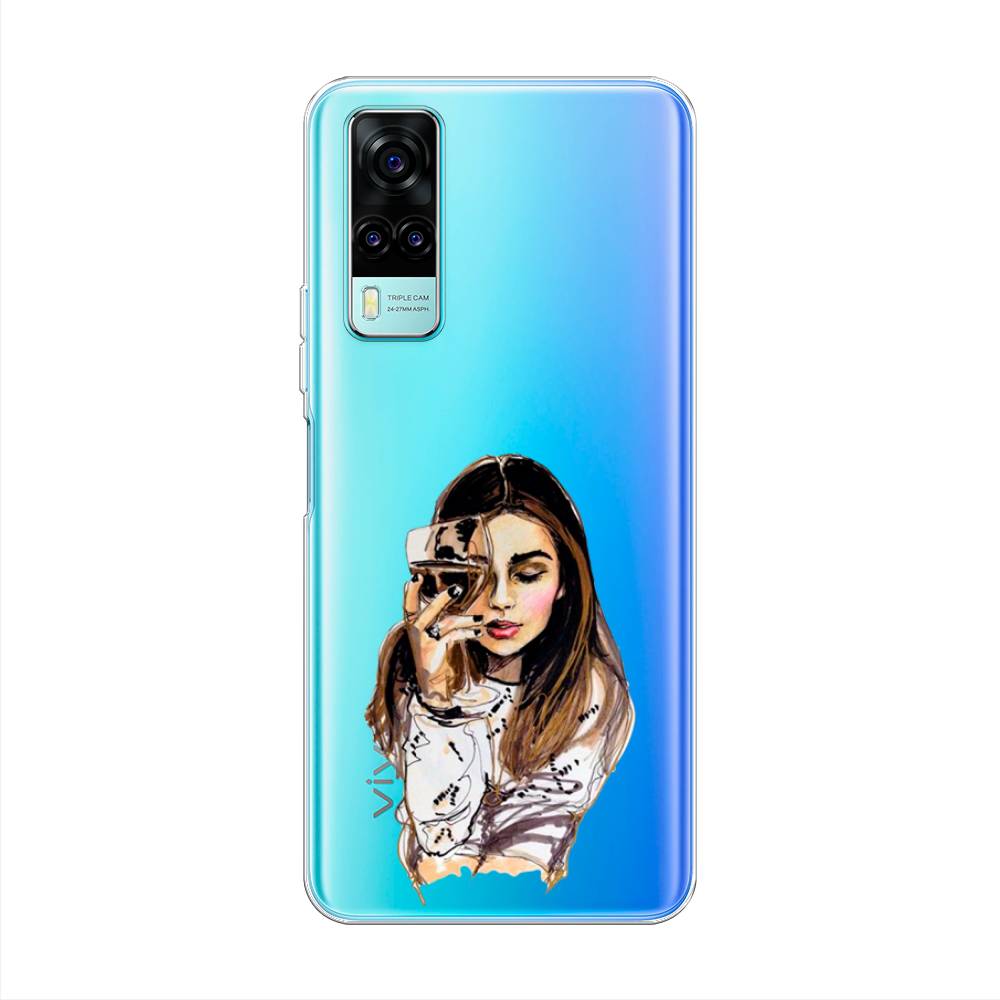 

Чехол Awog на Vivo Y31/Y53s 4G "Девушка с бокалом", Разноцветный, 263750-7