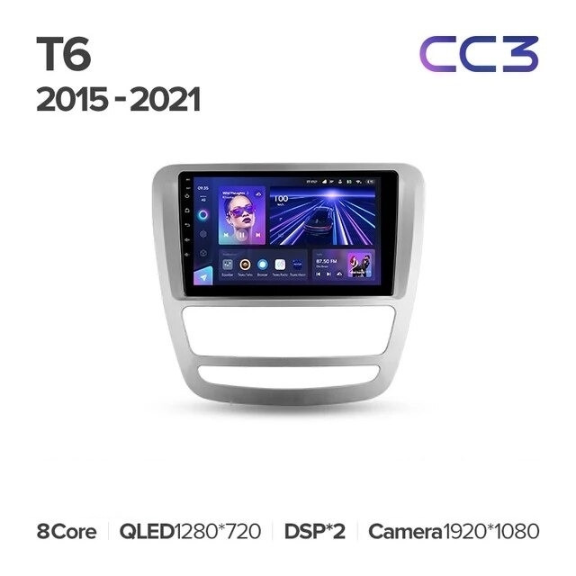 

Штатная магнитола Teyes CC3L 4/32 JAC T6 (2015-2021), CC3L