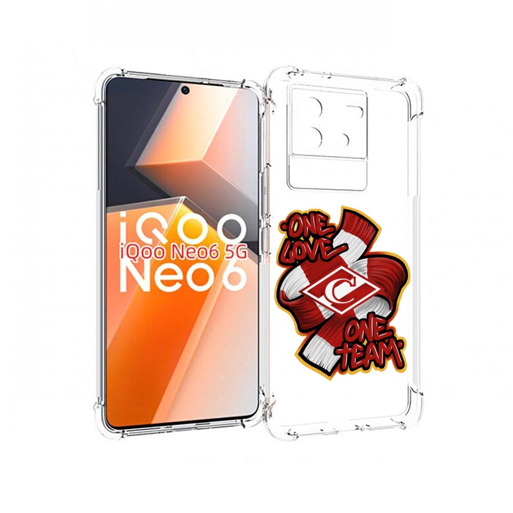 

Чехол MyPads Одна любовь-Спартак для Vivo iQoo Neo 6 5G, Прозрачный, Tocco