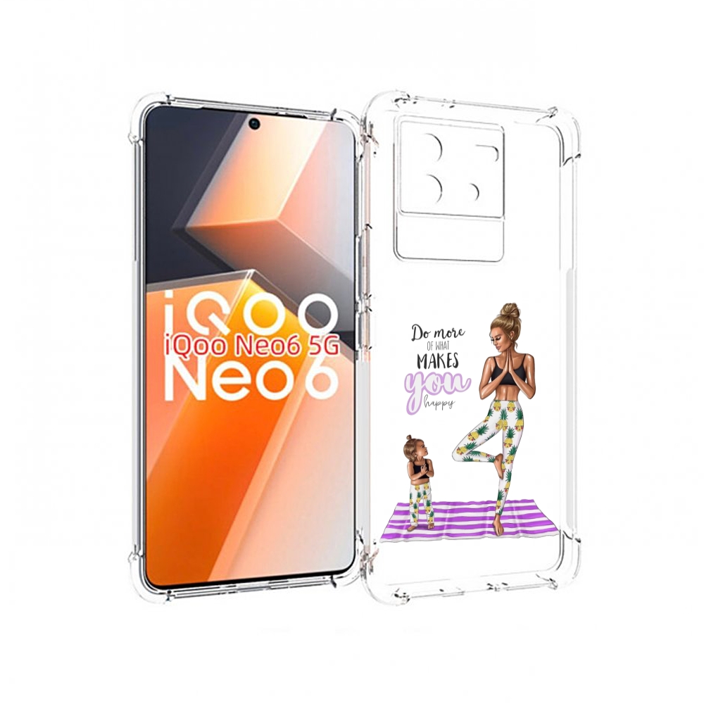 

Чехол MyPads Девочки-в-ананасах для Vivo iQoo Neo 6 5G, Прозрачный, Tocco