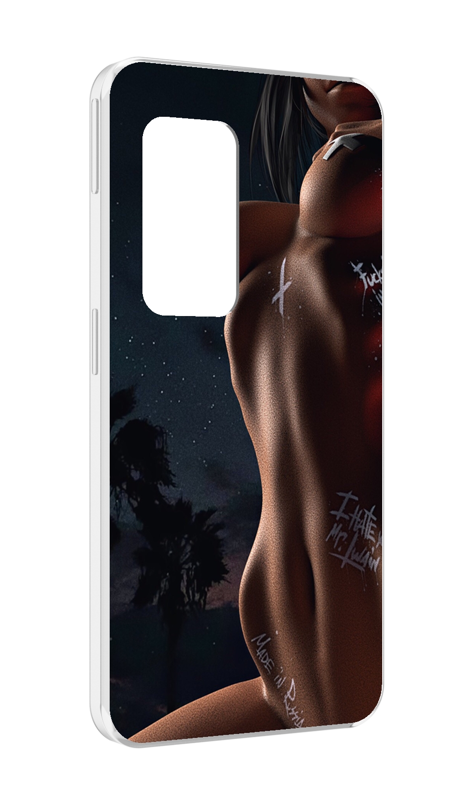 

Чехол MyPads белые-татуировки-на-теле для UleFone Power Armor X11 Pro, Прозрачный, Tocco