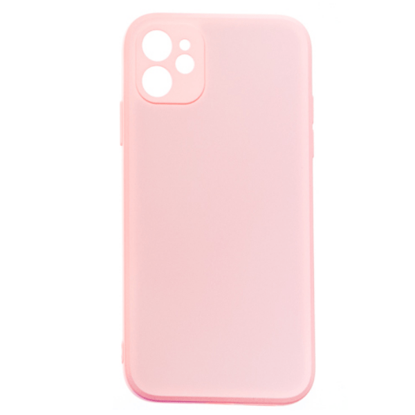 фото Чехол для iphone 12 mini silicone, нежно-розовый nobrand