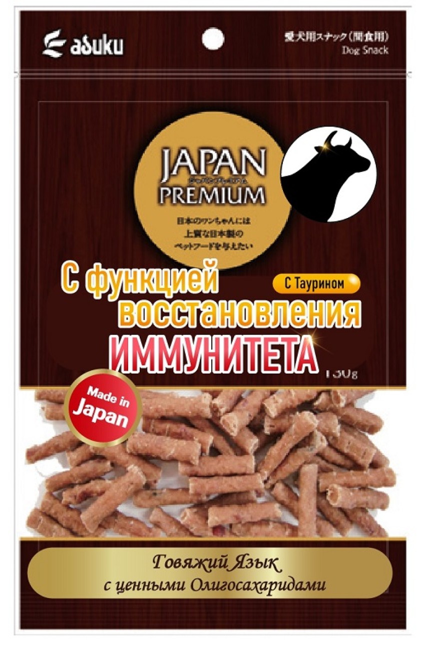 

Лакомство для собак Japan Premium Pet, ломтики, язык, 140г, 329037