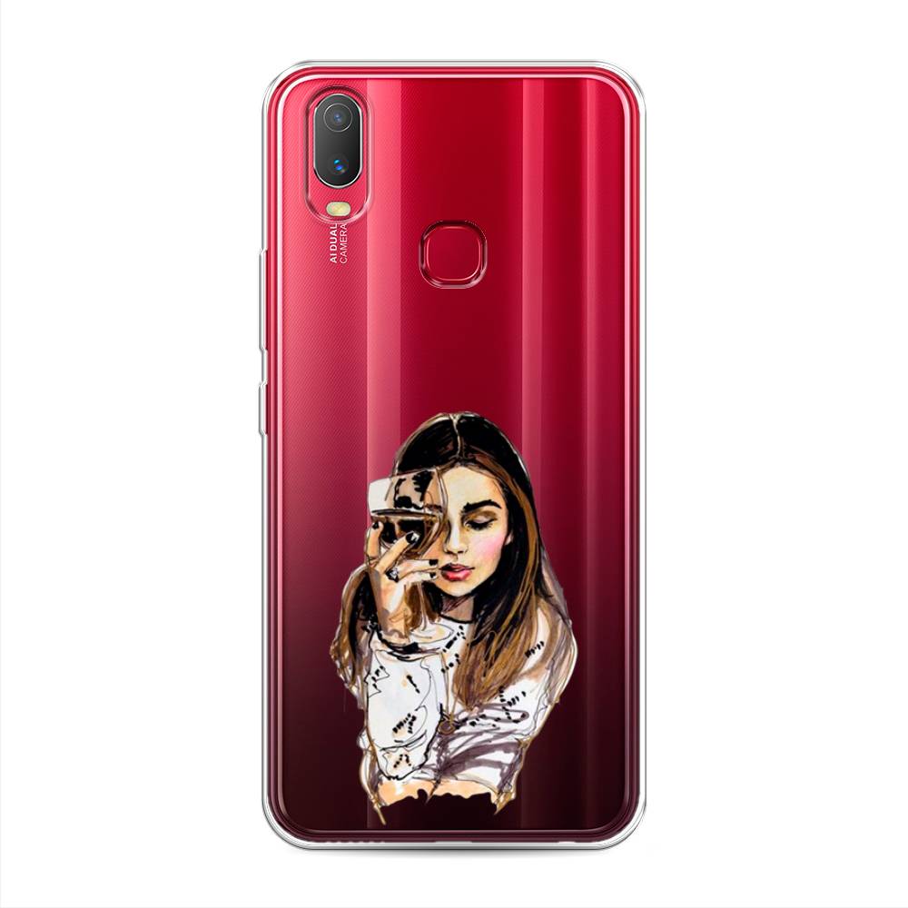 

Чехол Awog на Vivo Y11 "Девушка с бокалом", Разноцветный, 261650-7