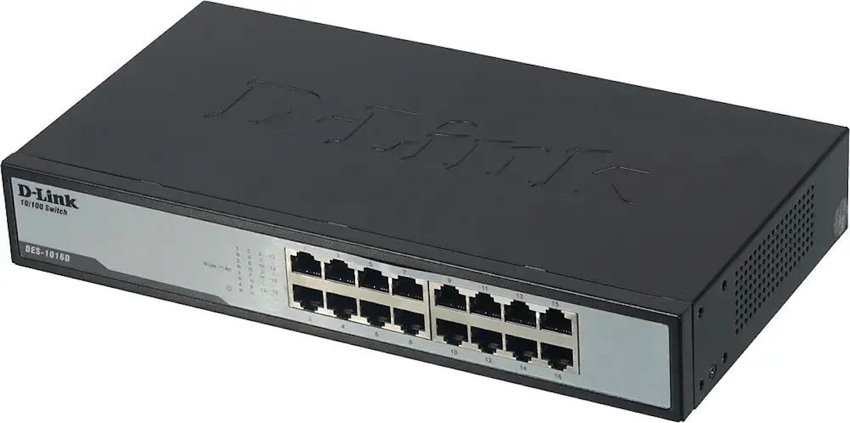 

Коммутатор D-Link DES-1016D/H1A, неуправляемый