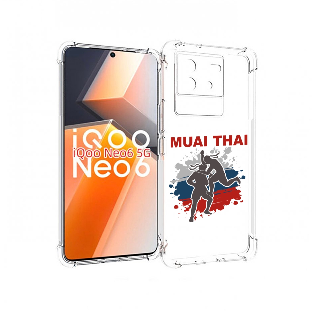

Чехол MyPads Муайтай для Vivo iQoo Neo 6 5G, Прозрачный, Tocco