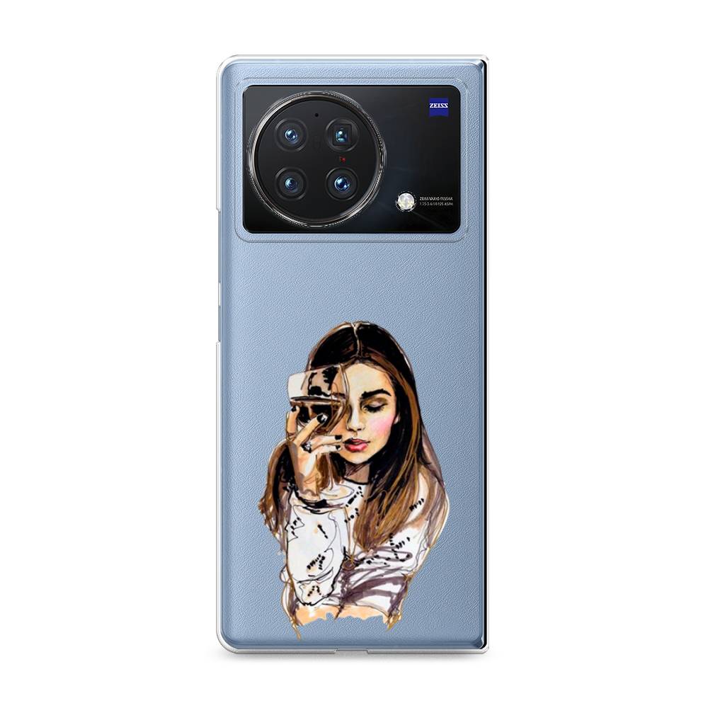 

Чехол Awog на Vivo X Fold "Девушка с бокалом", Разноцветный, 266750-7
