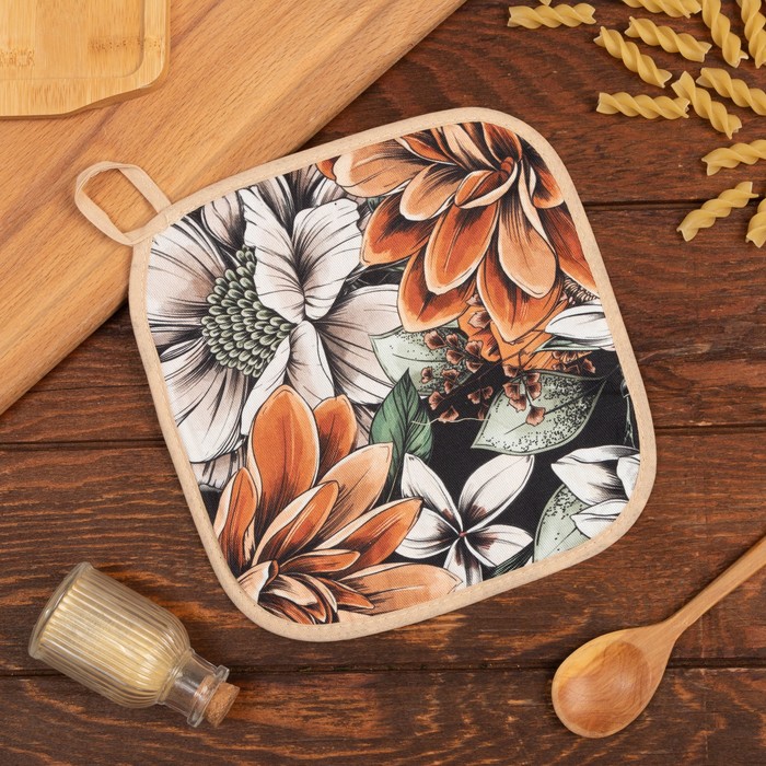 

Прихватка "Этель" Meadow flower 19х19 см, 100% хл, саржа 190 г/м2, Коричневый, Meadow flowers