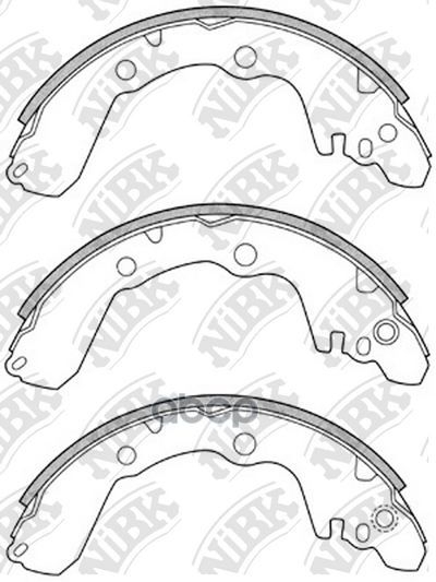 Комплект тормозных колодок NiBK FN6687