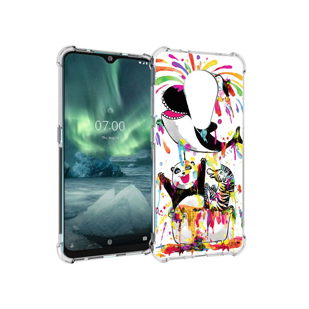 

Чехол MyPads Tocco для Nokia 7.2 Хиппи кит (PT139171.105.191), Прозрачный, Tocco