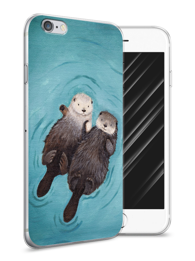 

Чехол Awog на Apple iPhone 6S / Айфон 6S "Парочка бобров", Разноцветный, 0104S50-10