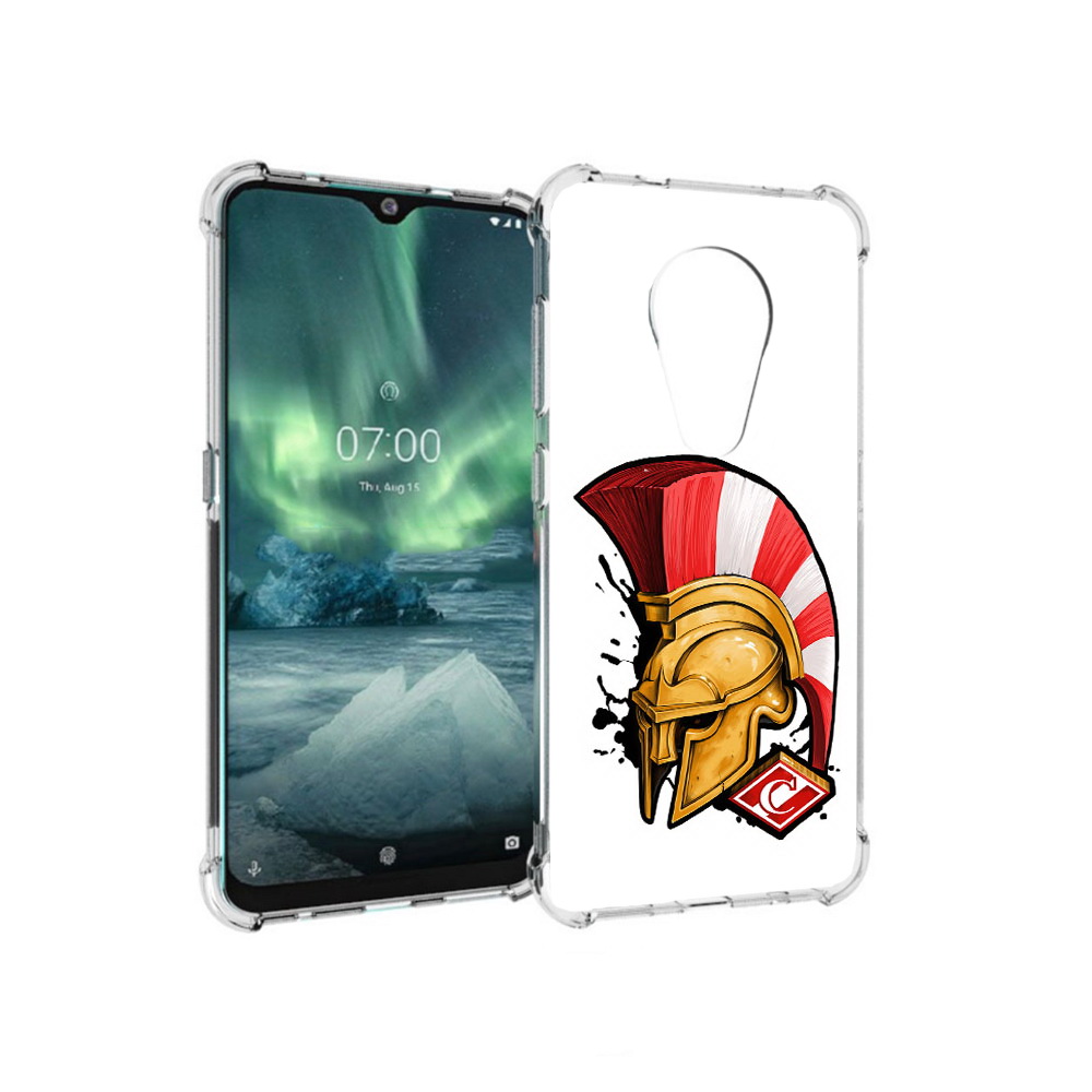 

Чехол MyPads Tocco для Nokia 7.2 ФК спартак шлем (PT139171.105.185), Прозрачный, Tocco