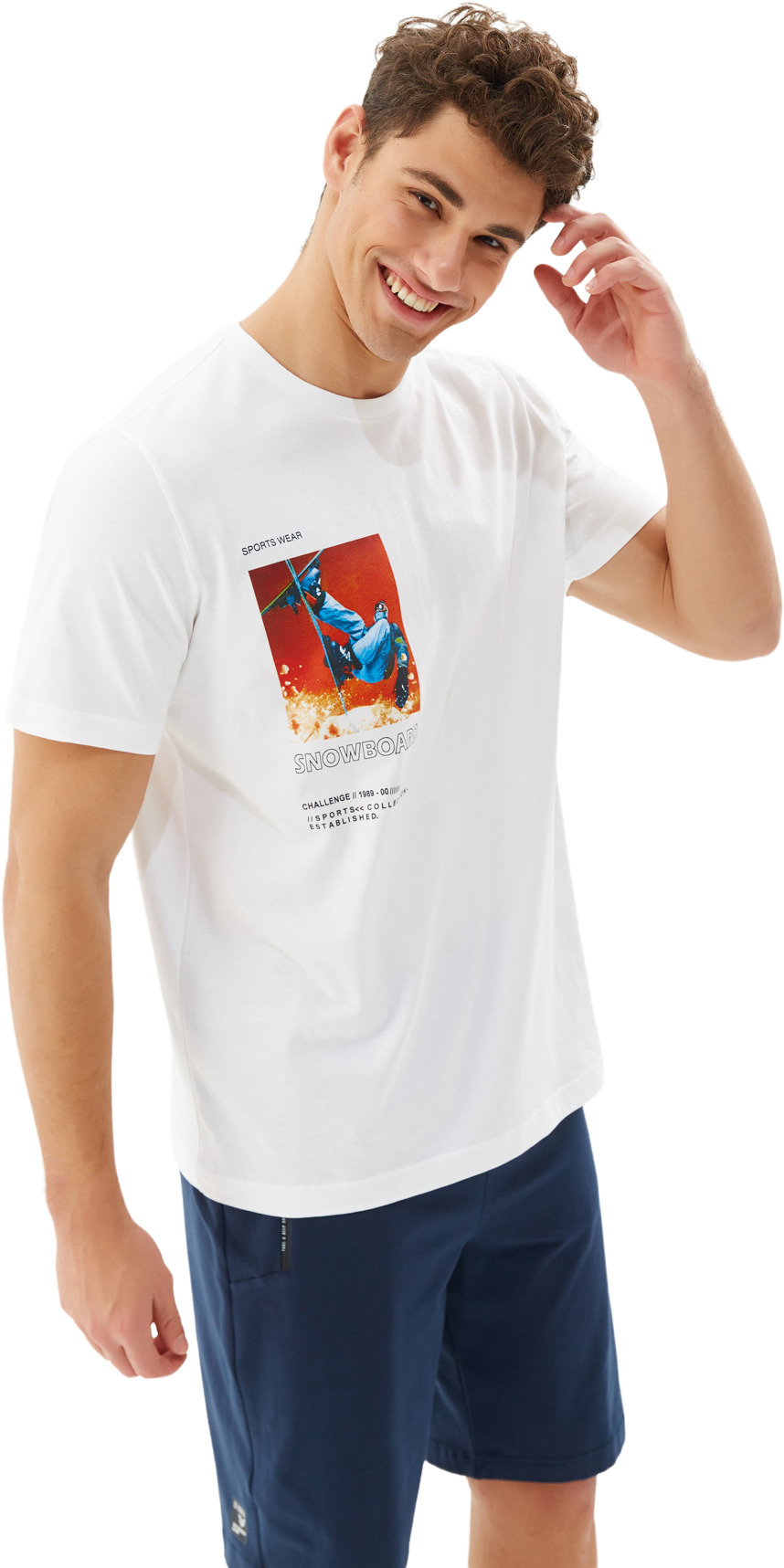 

Футболка мужская Bilcee TB22ML07S0198-1-1006 белая L, TB22ML07S0198-1-1006