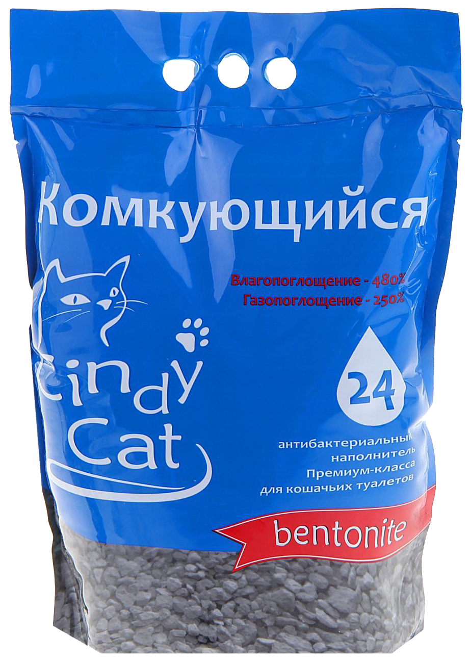 Комкующийся наполнитель Cindy Cat бентонитовый 24 л 575₽