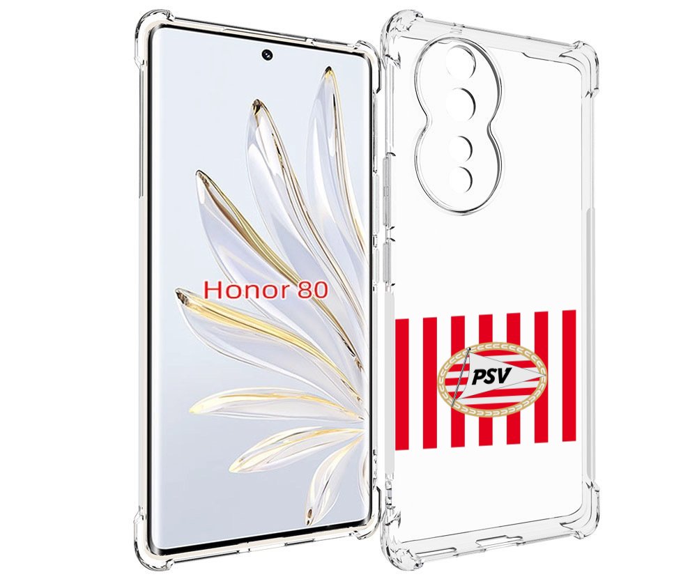 

Чехол MyPads фк псв голландия мужской для Honor 80, Прозрачный, Tocco