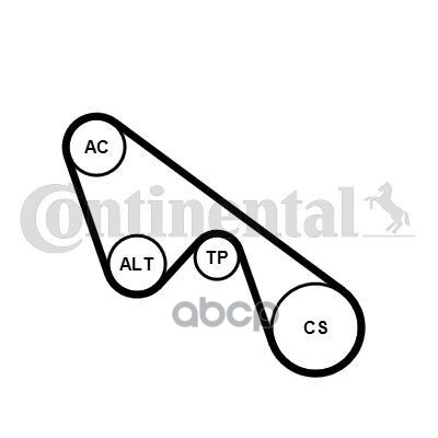 Ремкомплект Приводного Ремня Contitech Continental арт. 5PK1150K1