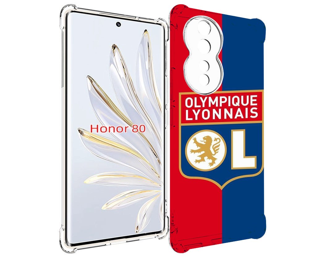 

Чехол MyPads фк лион эмблема для Honor 80, Прозрачный, Tocco