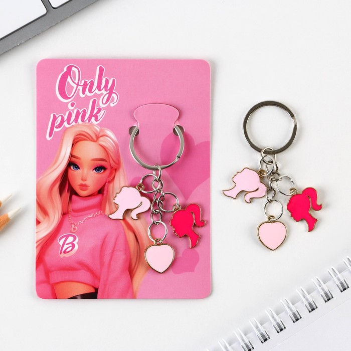 

Брелок женский Micio Only pink, разноцветный, Only pink
