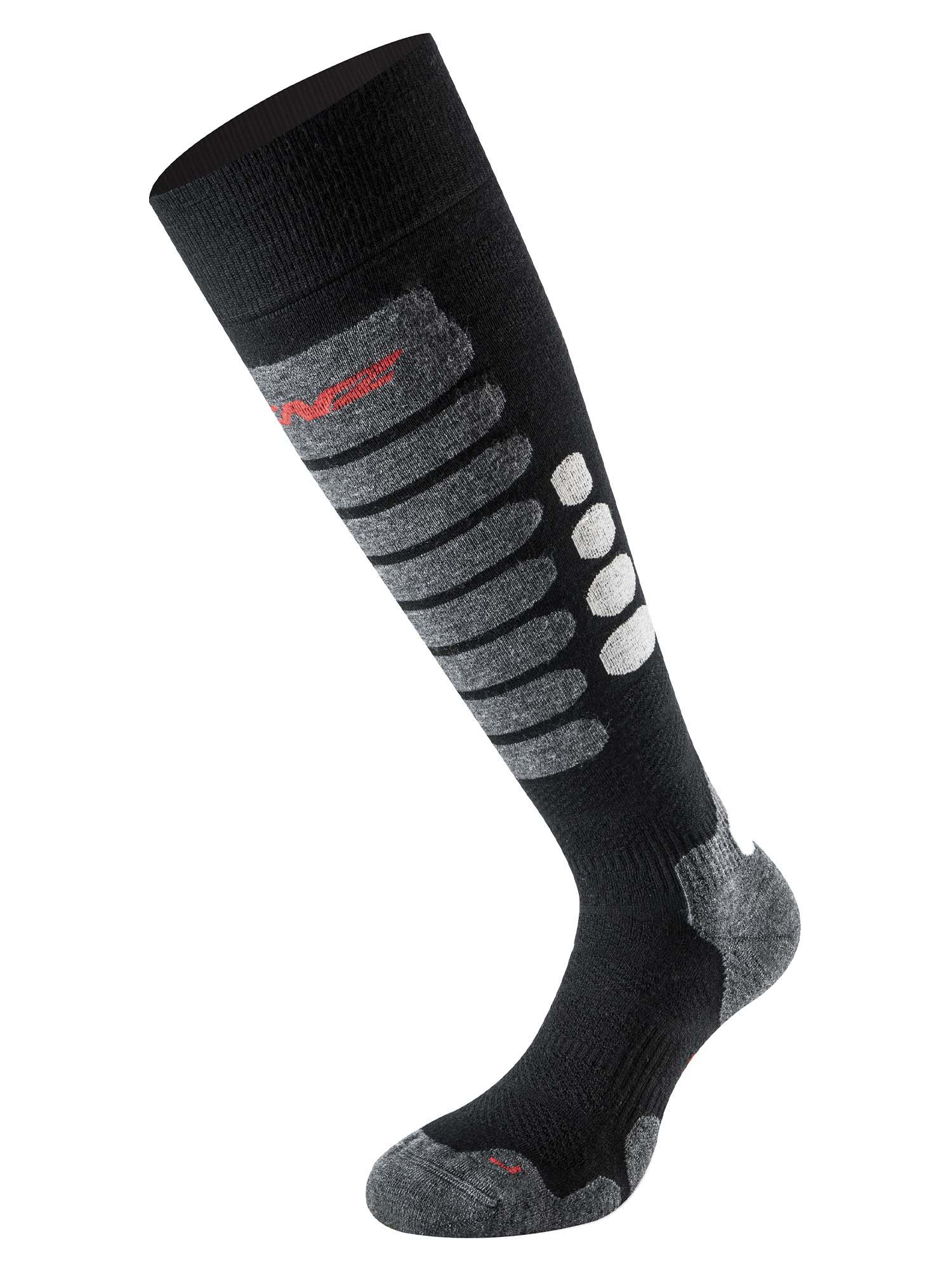 Носки Lenz Skiing 3.0 Black/Grey (Eur:42-44) 2023-24