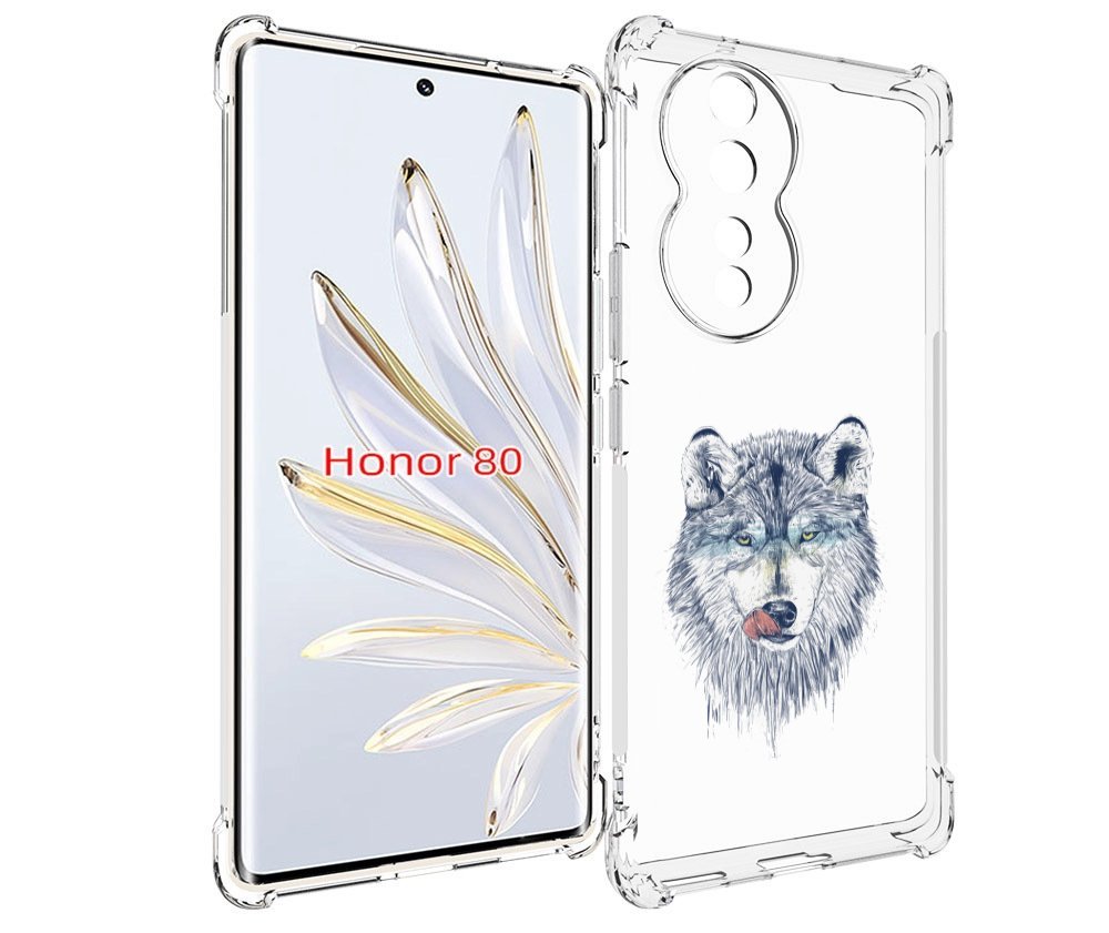 

Чехол MyPads голодгый волк для Honor 80, Прозрачный, Tocco