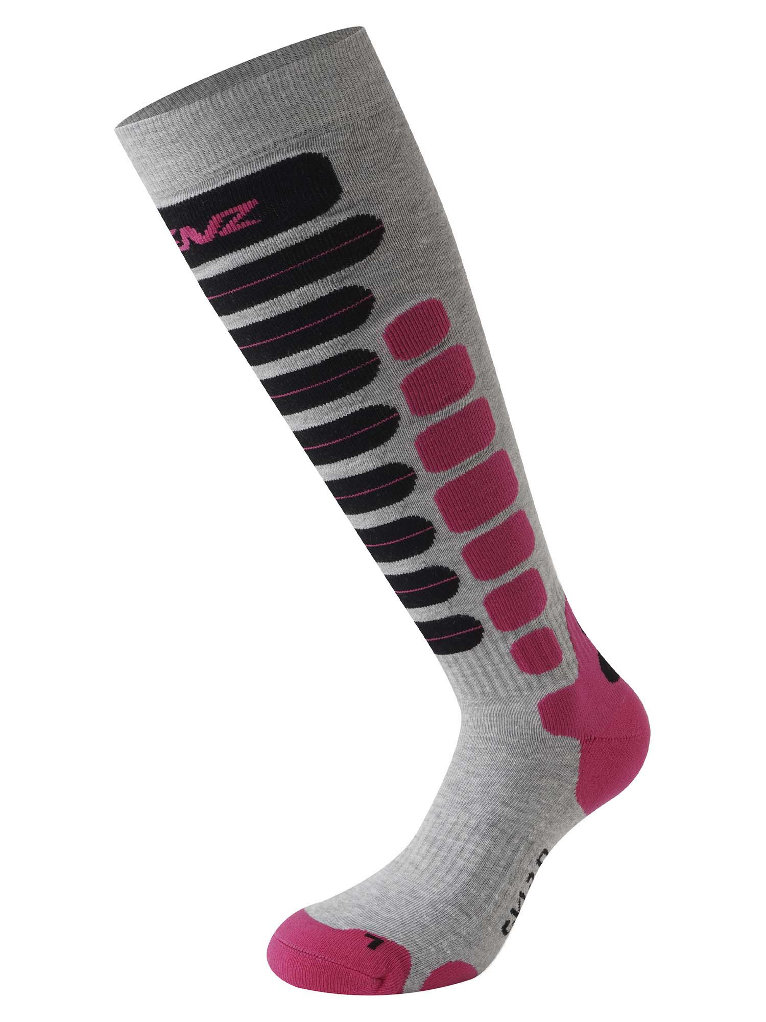 Носки Lenz Lenz Skiing 2.0 Light Grey/Pink (Eur:35-38) 2023-24